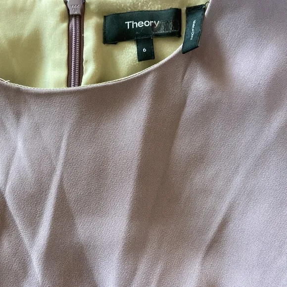 Theory Women's Dart Mini Classic Fit &amp; Flare Dress Mauve