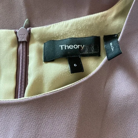 Theory Women's Dart Mini Classic Fit &amp; Flare Dress Mauve