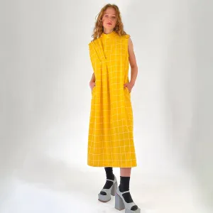 THIRD EYE DRESS - YELLOW PLAID