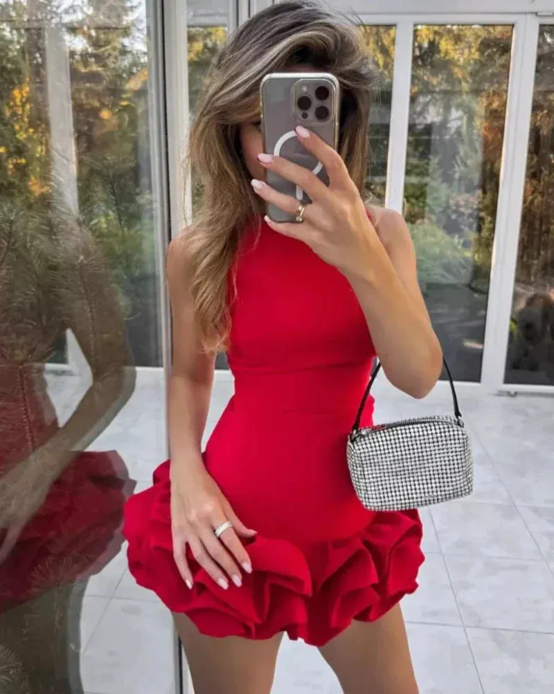 Tracey - sophisticated ruffle dress
