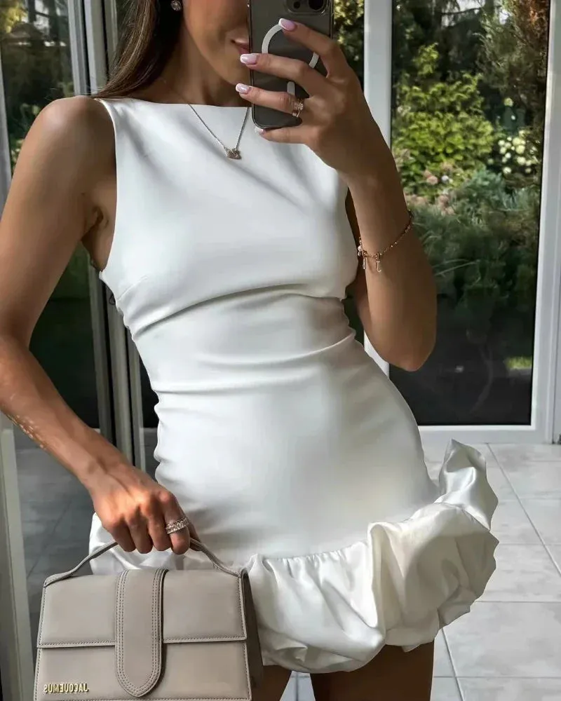 Tracey - sophisticated ruffle dress