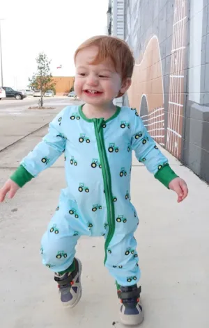 Tractor Print Zip Sleeper