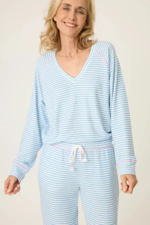 Tropic Garden V-Neck Sweater In Ivory - P.J. Salvage