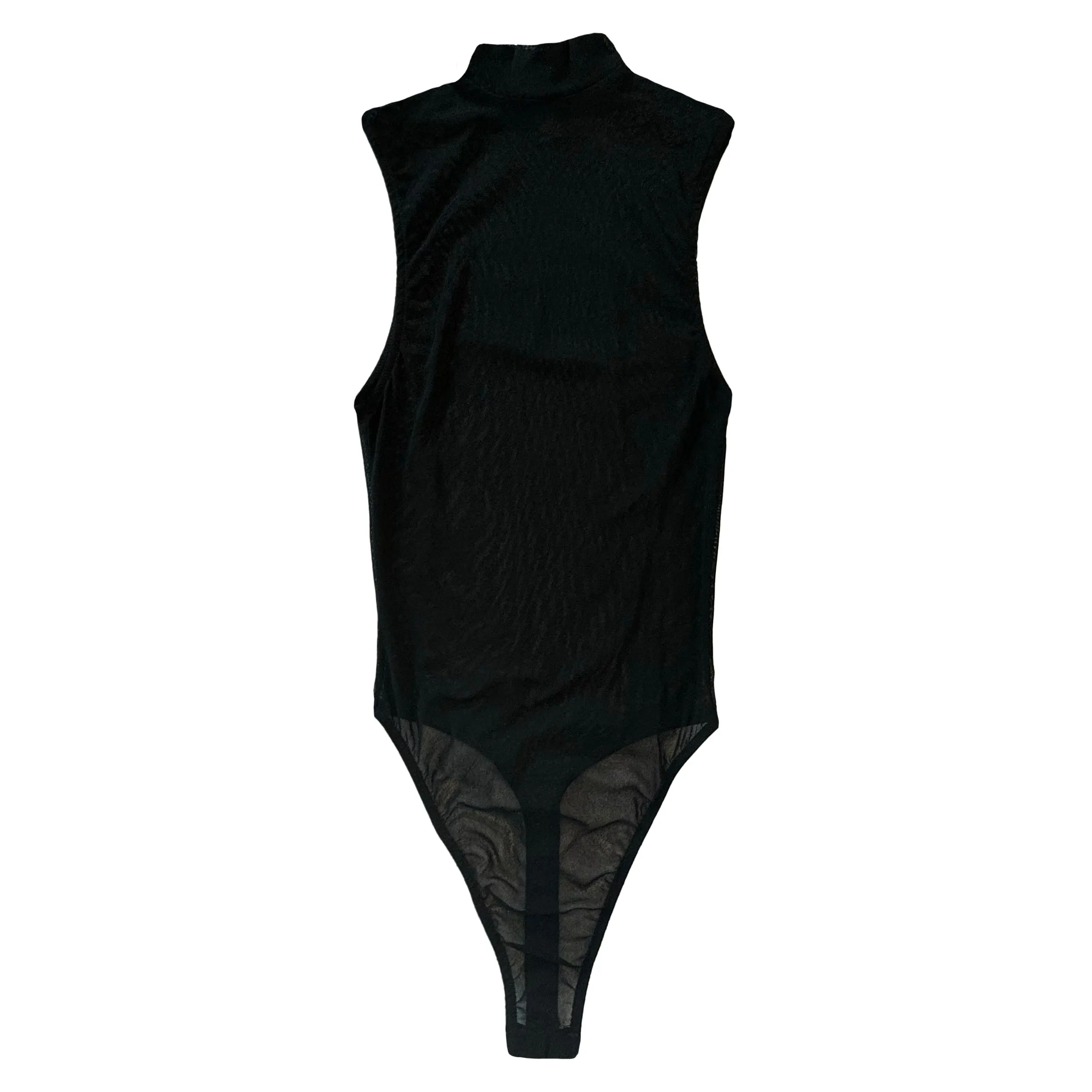 Tulle Mockneck Bodysuit