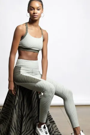 TWENTY Bali Tiger 3D Activewear High Waist Legging Army