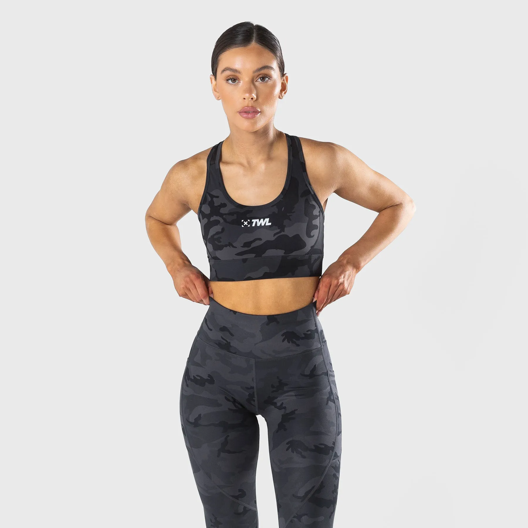 TWL - WOMEN'S ENERGY HIGH WAISTED 7/8TH TIGHTS - BLACK CAMO
