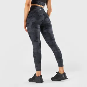 TWL - WOMEN'S ENERGY HIGH WAISTED 7/8TH TIGHTS - BLACK CAMO