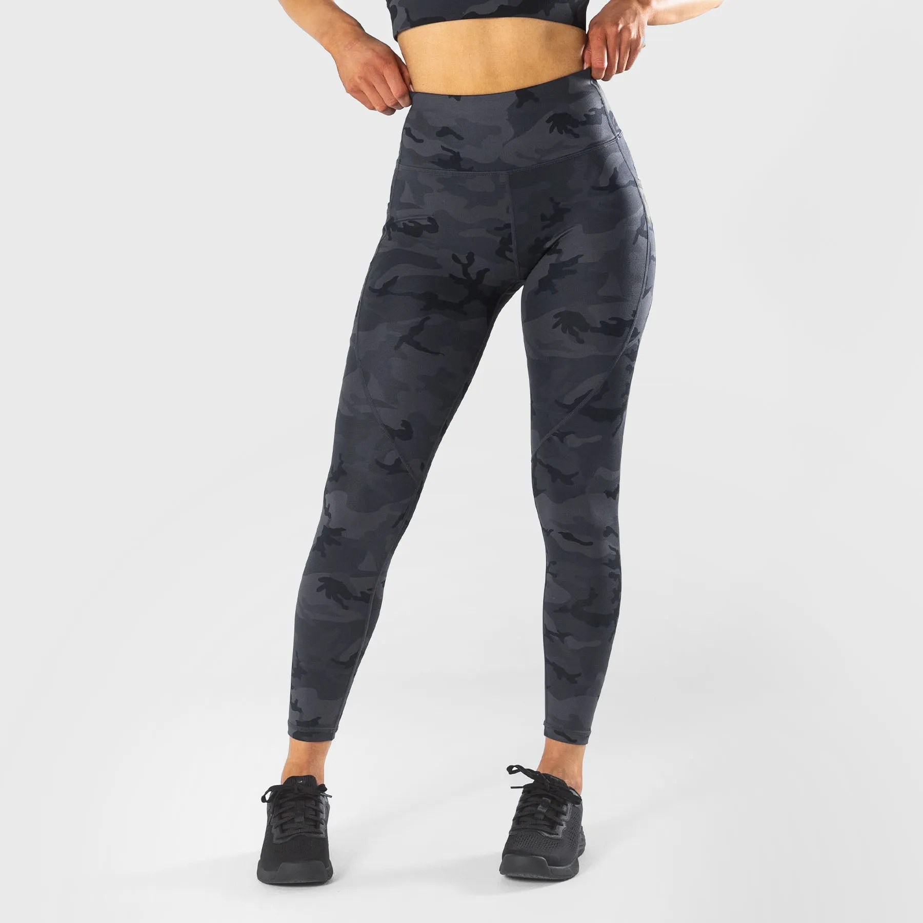TWL - WOMEN'S ENERGY HIGH WAISTED 7/8TH TIGHTS - BLACK CAMO