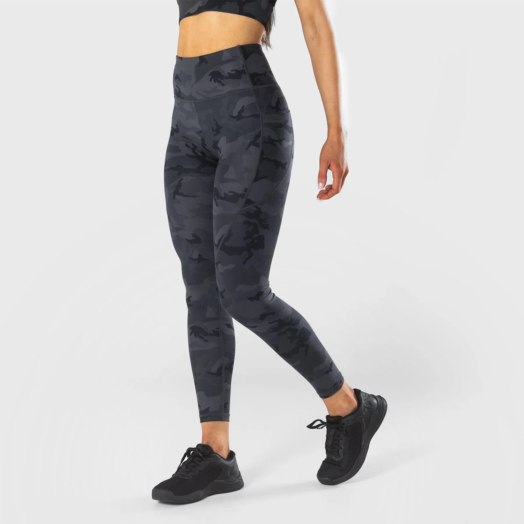 TWL - WOMEN'S ENERGY HIGH WAISTED 7/8TH TIGHTS - BLACK CAMO