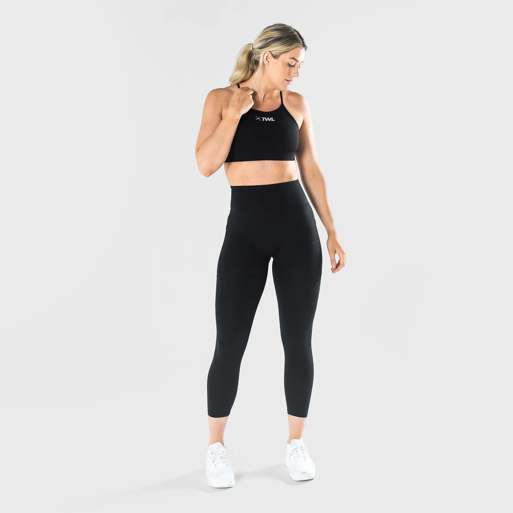 TWL - WOMEN'S ENERGY HIGH WAISTED 7/8TH TIGHTS - BLACK