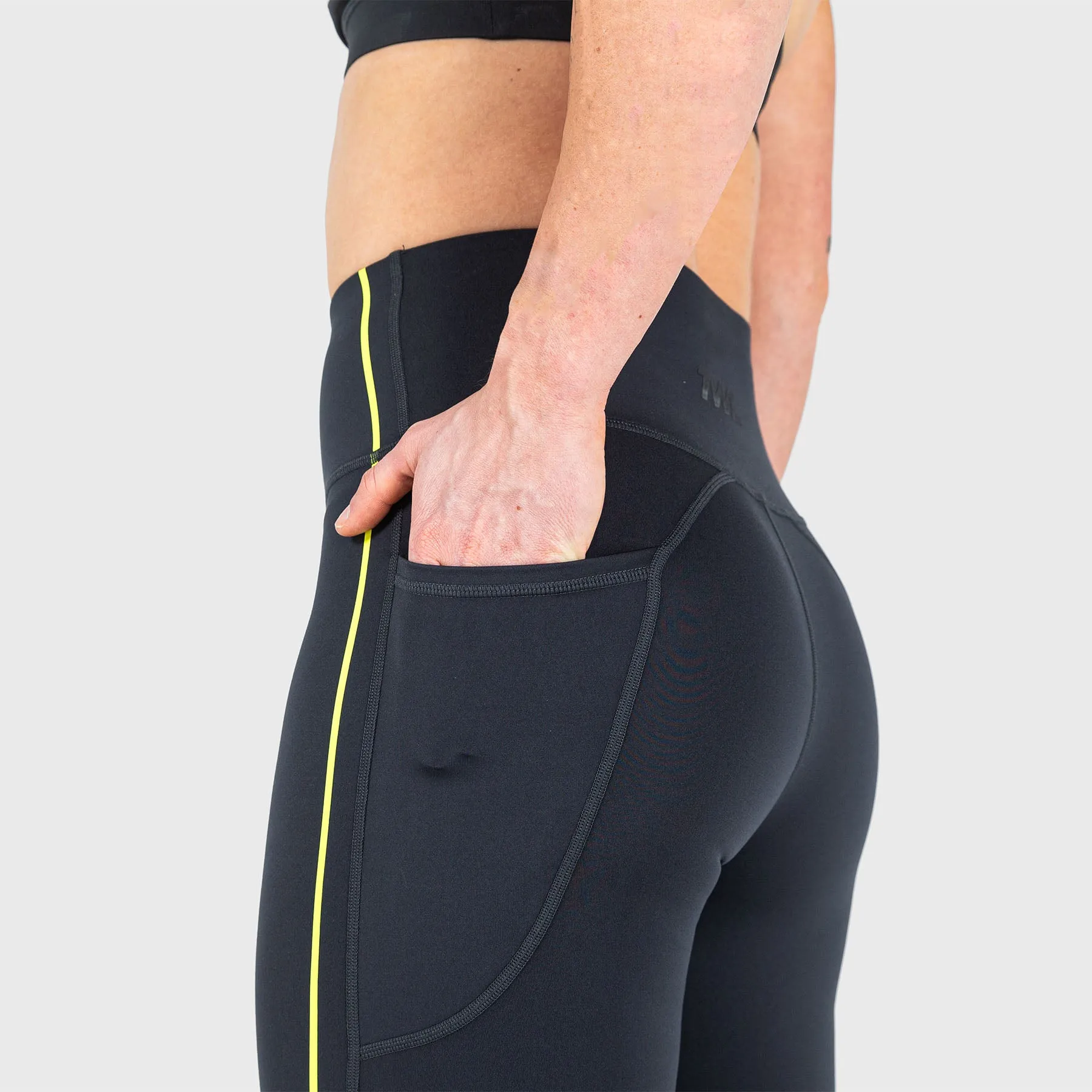TWL - WOMEN'S ENERGY HIGH WAISTED 7/8TH TIGHTS - PHANTOM/CITRUS