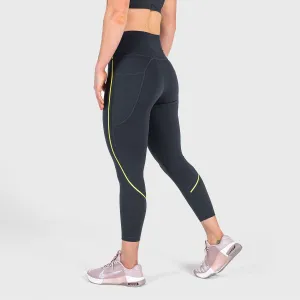 TWL - WOMEN'S ENERGY HIGH WAISTED 7/8TH TIGHTS - PHANTOM/CITRUS