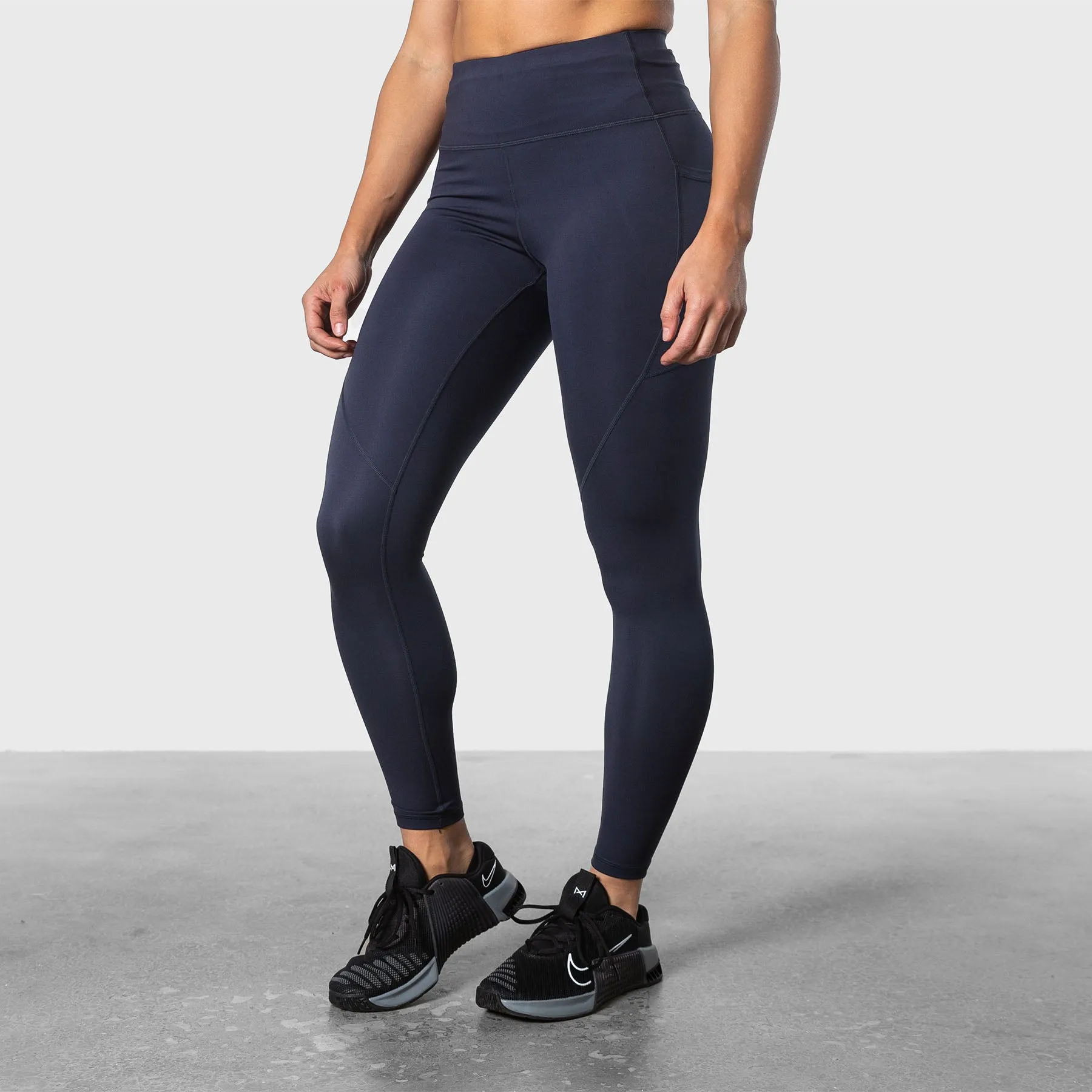 TWL - WOMEN'S ENERGY HIGH WAISTED FULL LENGTH TIGHTS - MIDNIGHT NAVY