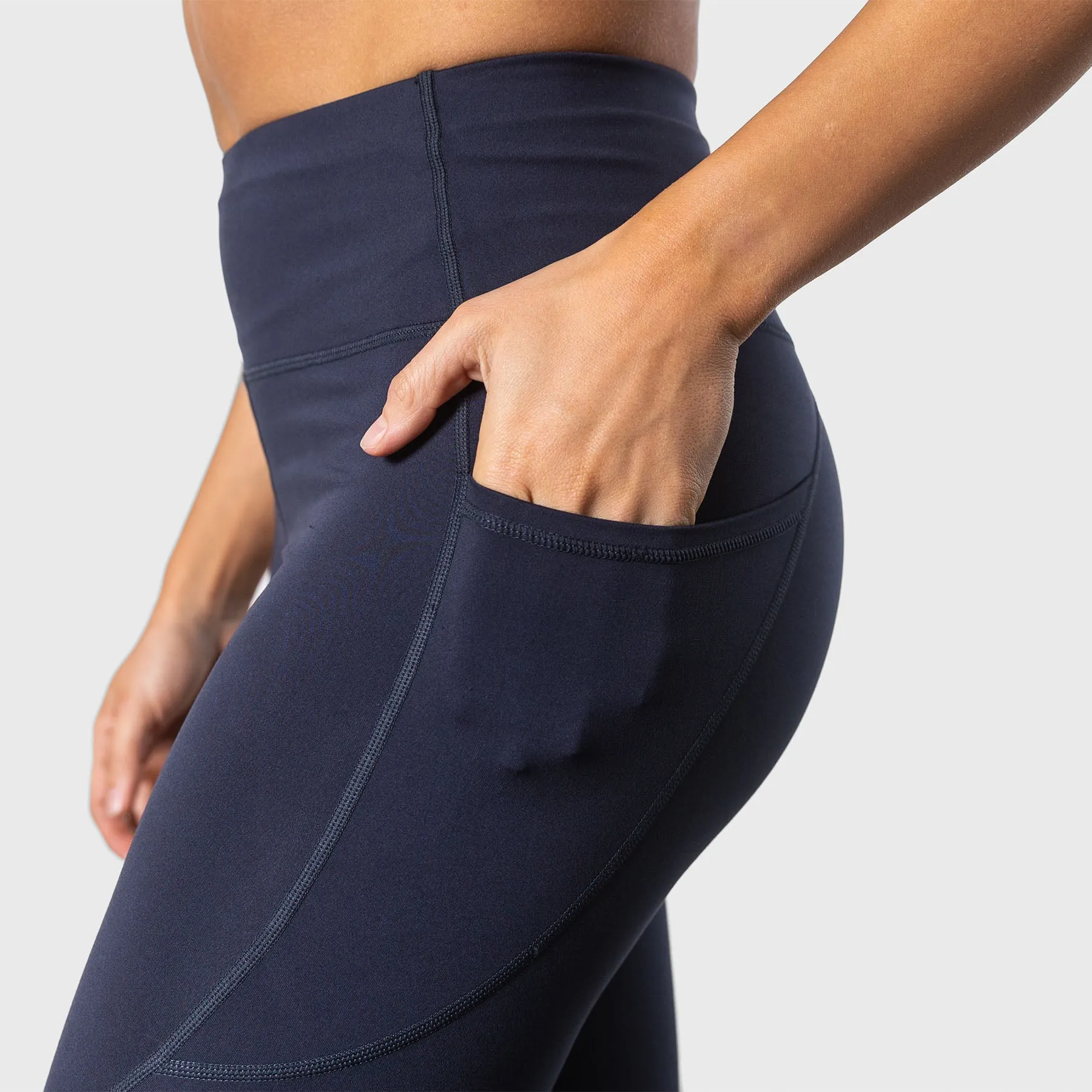 TWL - WOMEN'S ENERGY HIGH WAISTED FULL LENGTH TIGHTS - MIDNIGHT NAVY