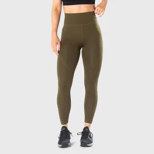 TWL - WOMEN'S ENERGY HIGH WAISTED FULL LENGTH TIGHTS - UNIFORM GREEN