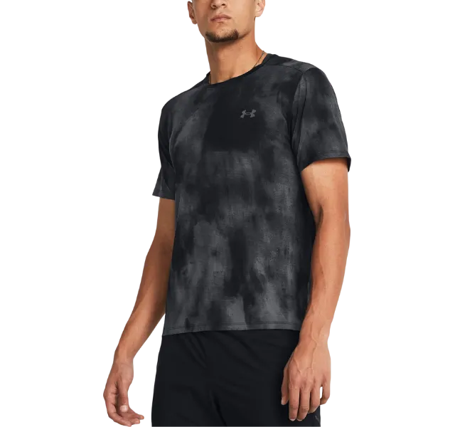 Under Armour Speed Stride Printed T-Shirt - Black/Grey Camo