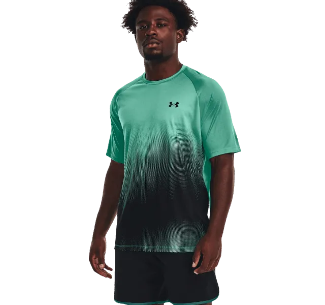 Under Armour Tech Fade T-Shirt - Green/Black