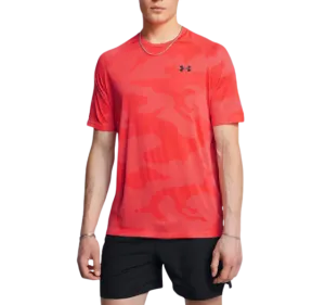 Under Armour Tech Velocity Jacquard Camo T-Shirt - Beta Red