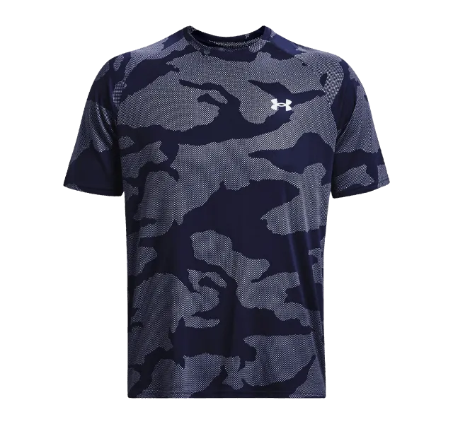 Under Armour Tech Velocity Jacquard Camo T-Shirt - Midnight Navy