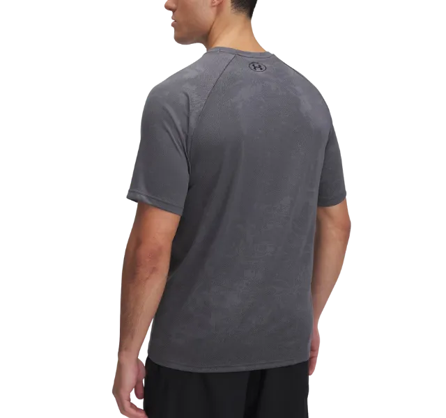 Under Armour Velocity Jacquard Camo T-Shirt - Castlerock Grey
