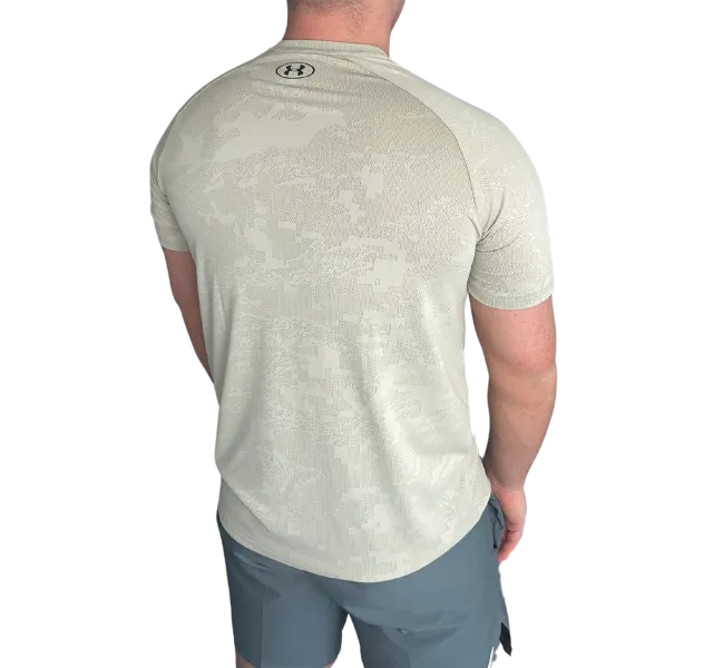 Under Armour Velocity Jacquard Camo T-Shirt - City Khaki