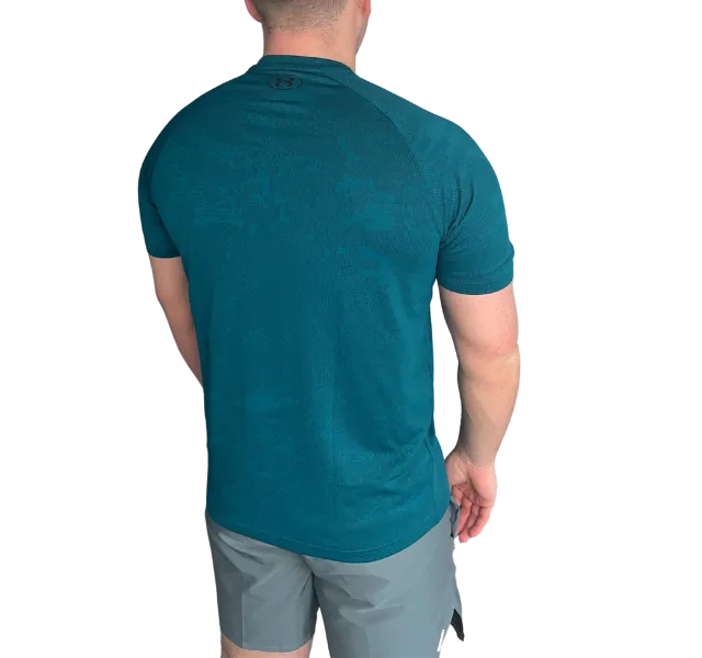 Under Armour Velocity Jacquard Camo T-Shirt - Hydro Teal