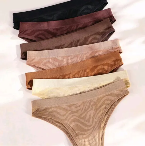 Underwear&amp;Sleepwear Basics 7pack Seamless Zebra Striped Panty