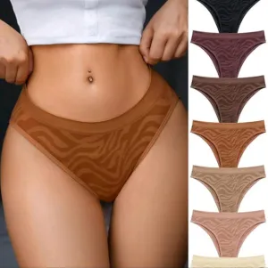 Underwear&amp;Sleepwear Basics 7pack Seamless Zebra Striped Panty