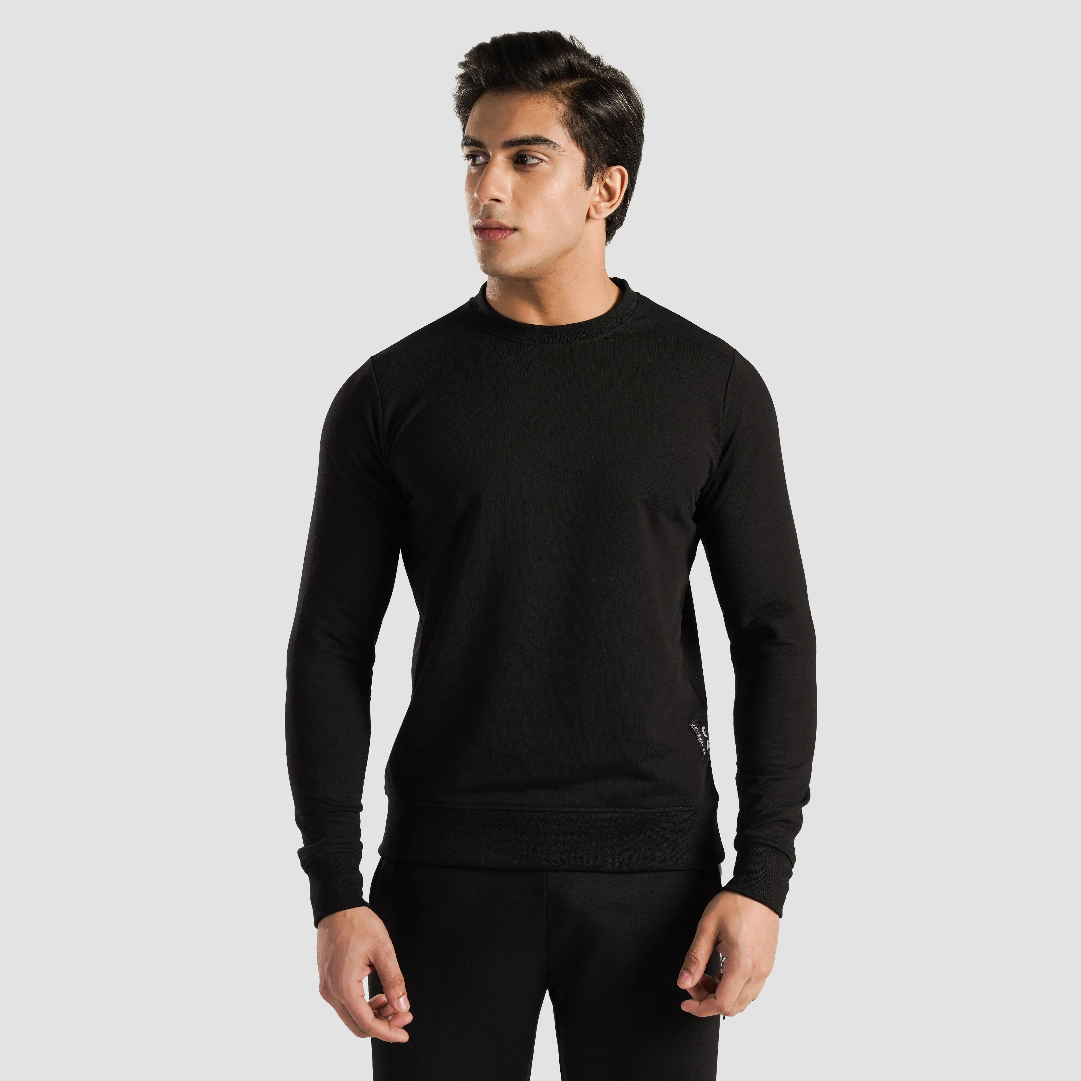 Utility Crew SweatShirt (Black)