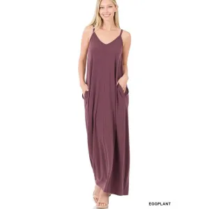 Vacation Mode Maxi Dress in Eggplant