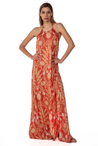 Valery Waikiki Long Halterneck Beach Dress