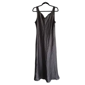 VANITY FAIR Sleeveless Long Nightgown Gray L