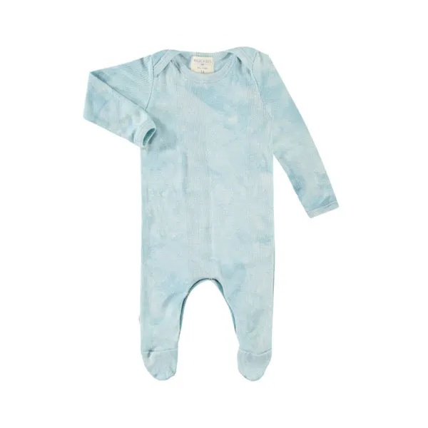 Variegated Rib Lap Tee Footie Pajama