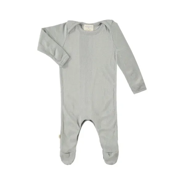 Variegated Rib Lap Tee Footie Pajama