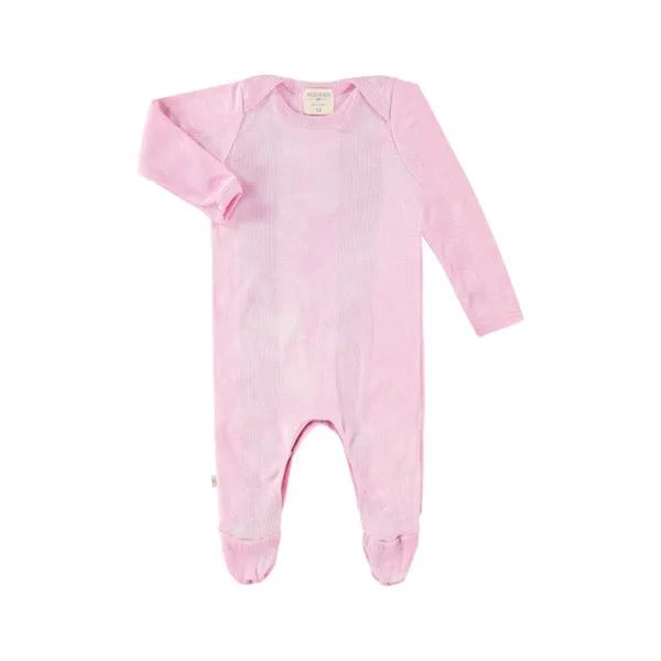 Variegated Rib Lap Tee Footie Pajama