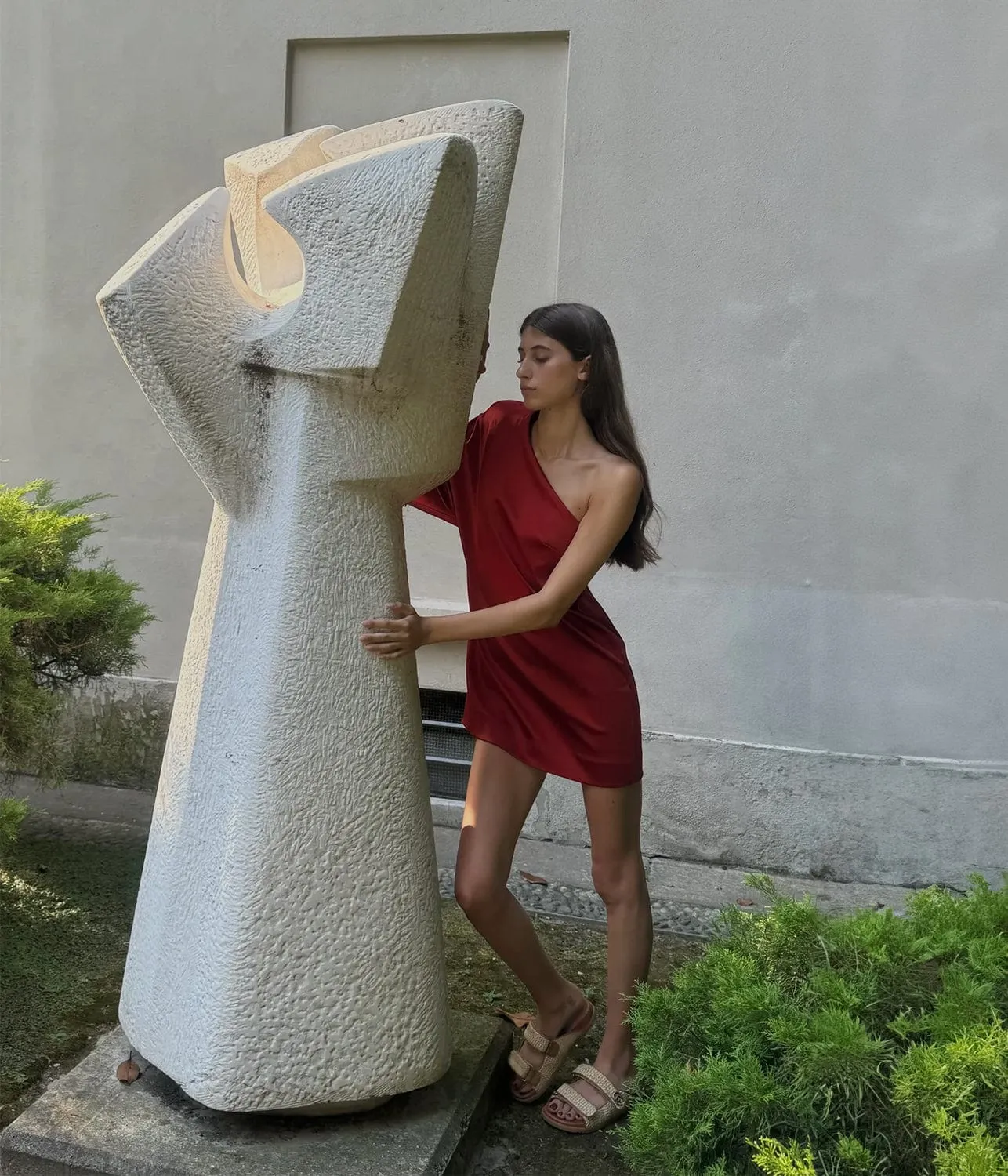 VENEZIANA DRESS- RED