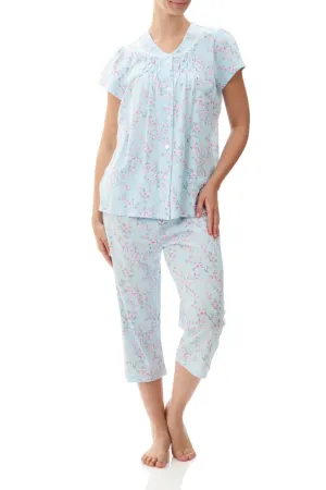Victoria Capri Pyjama - Mint