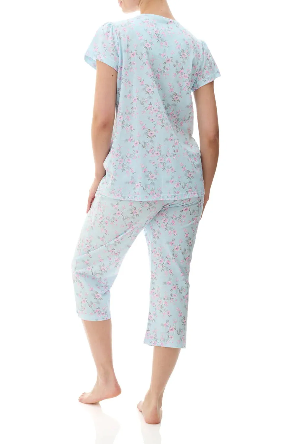 Victoria Capri Pyjama - Mint