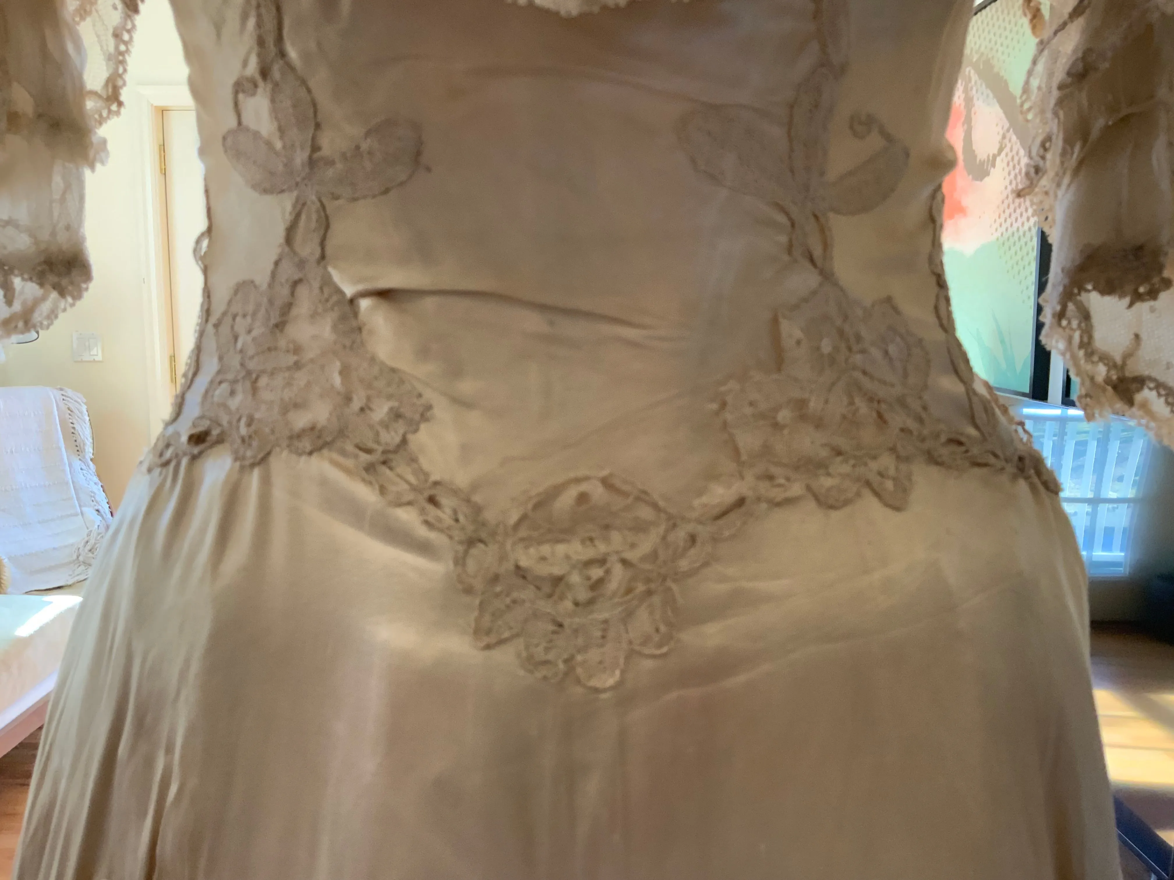Victorian Silk Wedding Gown - 1890