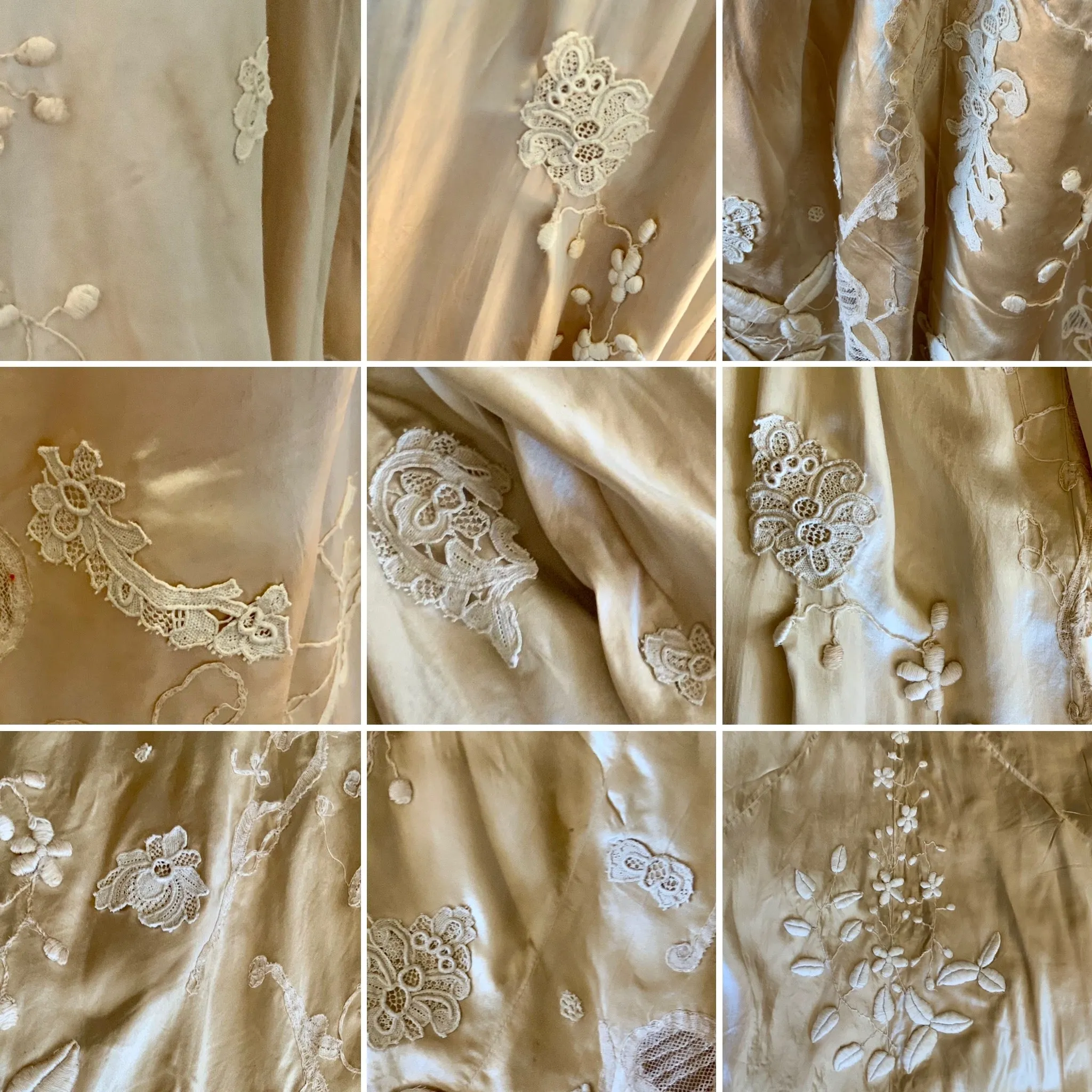 Victorian Silk Wedding Gown - 1890