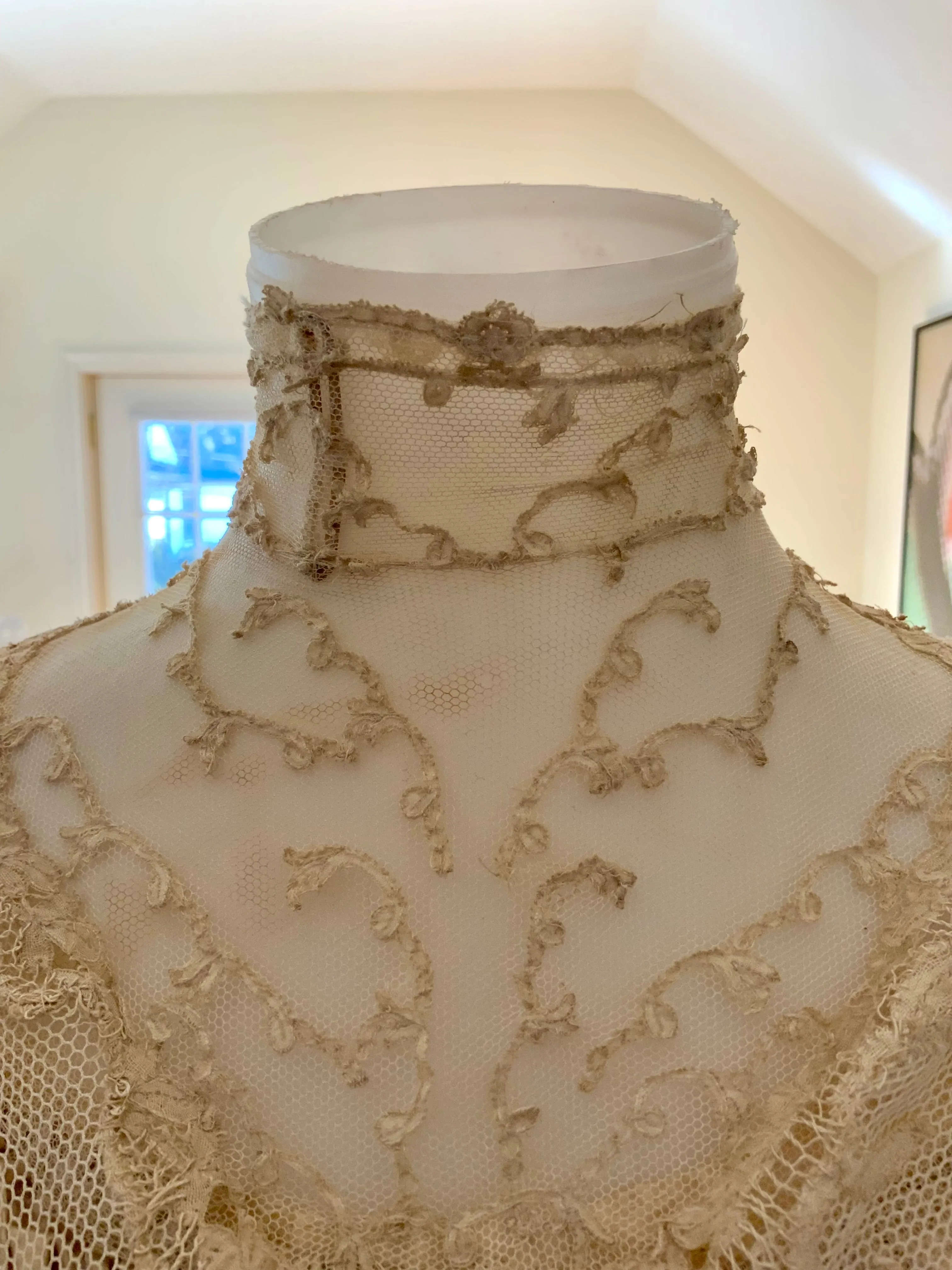 Victorian Silk Wedding Gown - 1890