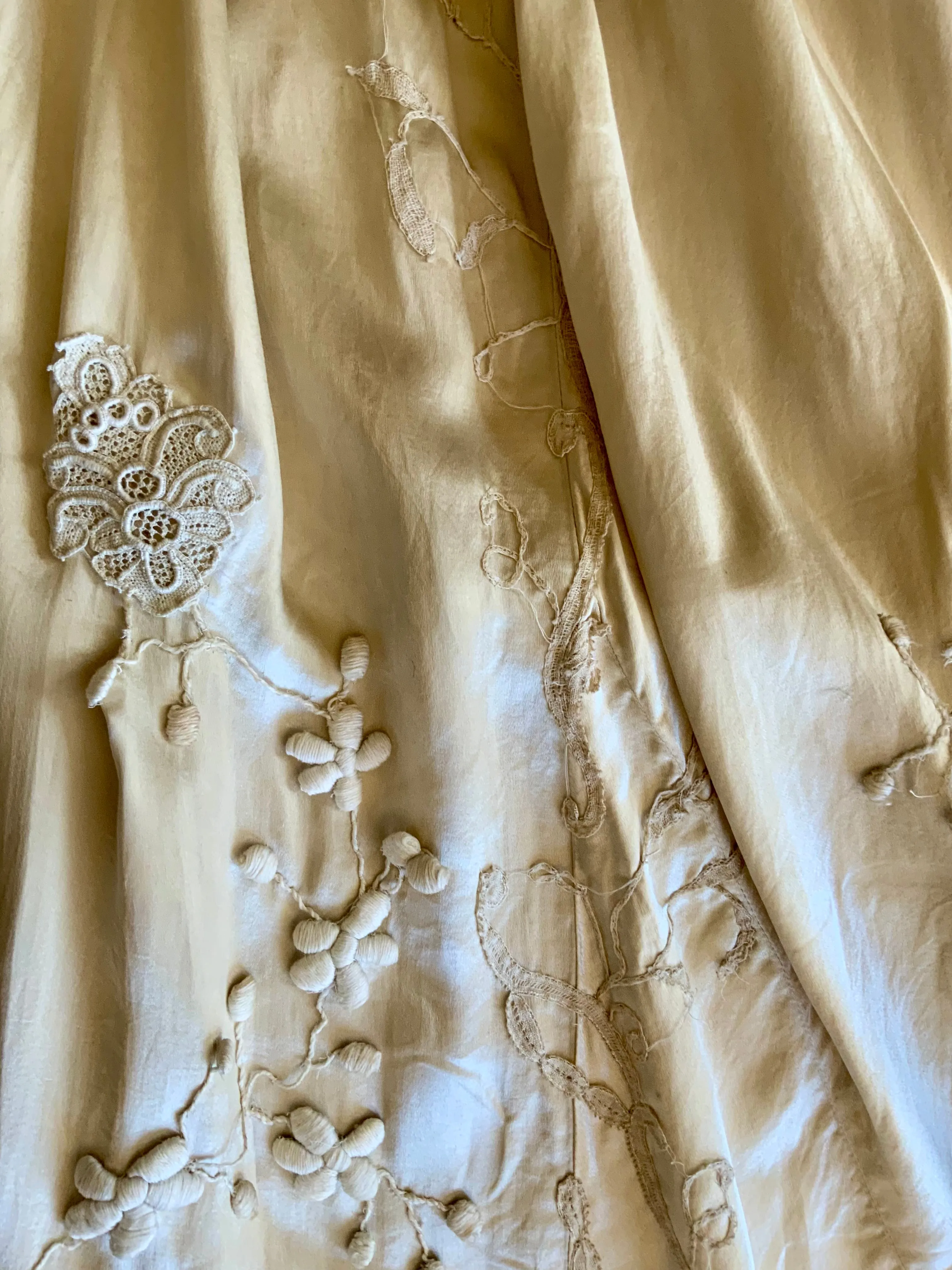 Victorian Silk Wedding Gown - 1890