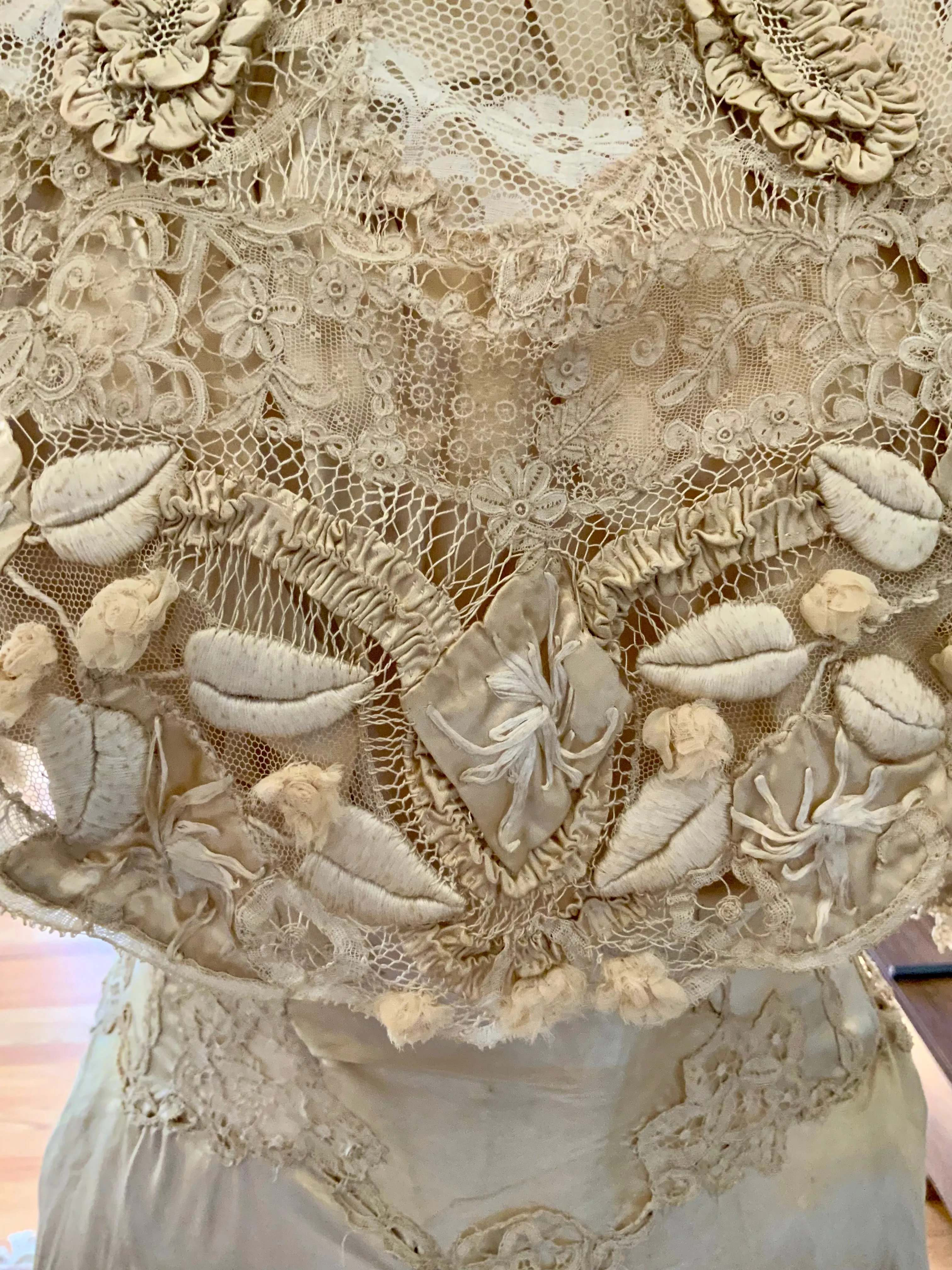 Victorian Silk Wedding Gown - 1890