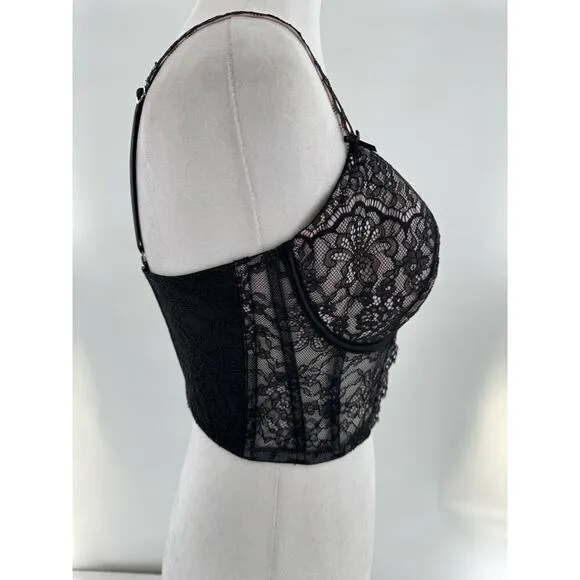 Victoria's Secret CORSET BRA Size Small DD Dream Angels Coquette Romantic​