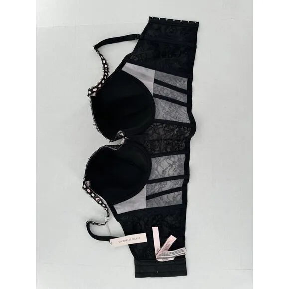 Victoria's Secret CORSET BRA Size Small DD Dream Angels Coquette Romantic​