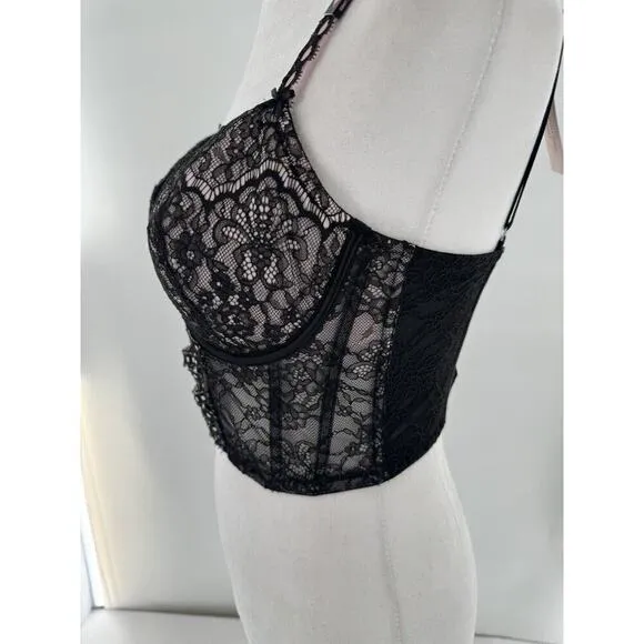 Victoria's Secret CORSET BRA Size Small DD Dream Angels Coquette Romantic​