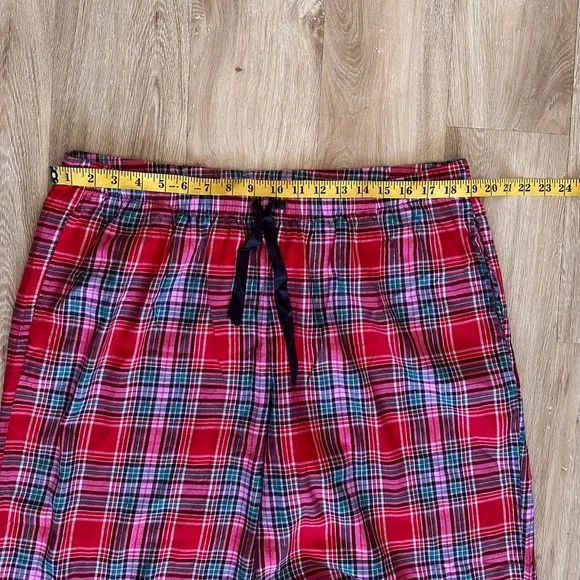 Victoria's Secret Flannel Long Pajama Set, Women's Sleepwear (XL)
