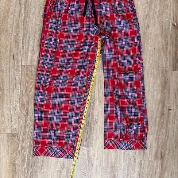 Victoria's Secret Flannel Long Pajama Set, Women's Sleepwear (XL)