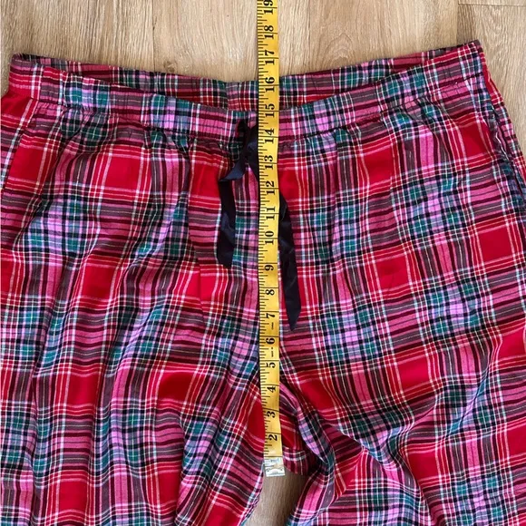 Victoria's Secret Flannel Long Pajama Set, Women's Sleepwear (XL)
