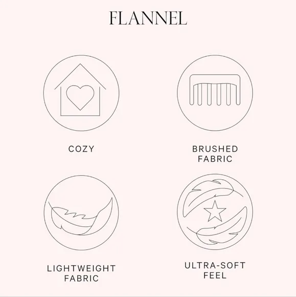 Victoria's Secret Flannel Long-Sleeve Tee Jama Set